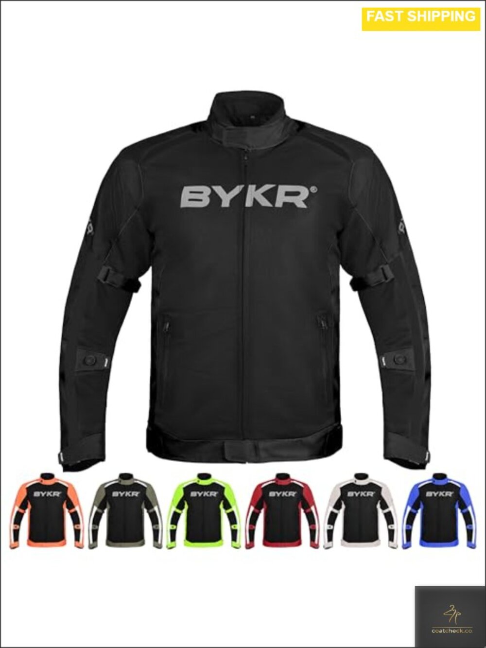 Men's Mesh Motorcycle Jacket CE Armored Breathable Dual Sport Riding